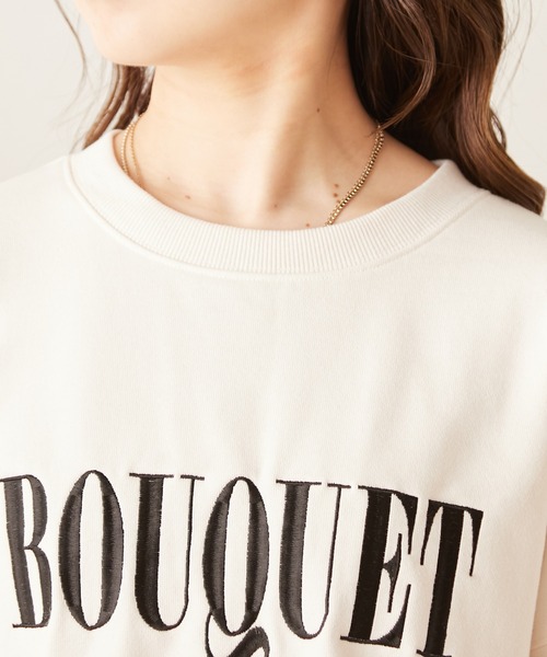 Chico（チコ）の「ロゴ刺繍ルーズスウェット（スウェット・レディース・ブラック/アイボリー/ピンク/グレー・FREE）」の17枚目の写真