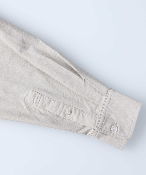 BACK NUMBER（バックナンバー）の「【BACK NUMBER】ビッグシルエットスタンドカラーシャツ（シャツ/ブラウス・メンズ・ケリーグリーン/ベージュ/ケリー/ホワイト・S/M/L）」の14枚目の写真