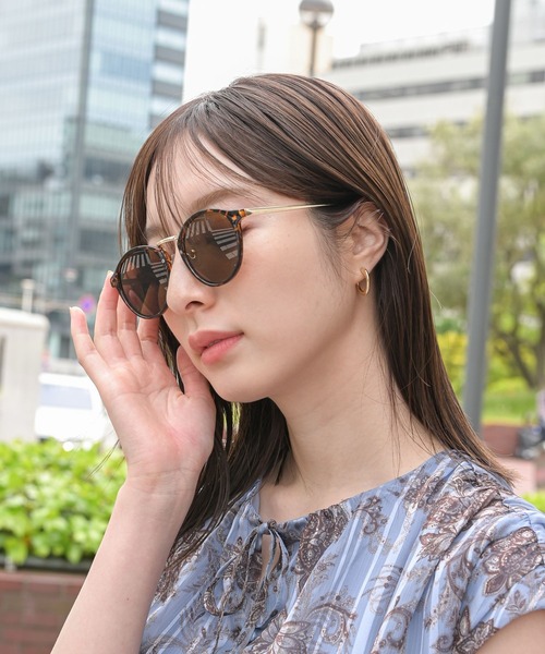 Andemiu（アンデミュウ）の「ボストンガタサングラス272971（サングラス・レディース・ブラウン・FREE）」の9枚目の写真