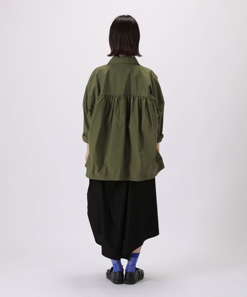 ZUCCa(ズッカ)の「ミリタリー/シャツジャケット(ミリタリージャケット・レディース・カーキ/ブラック・M size)」の6枚目の写真