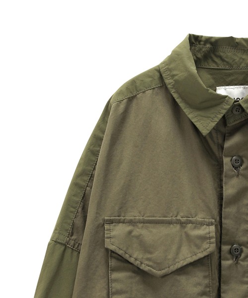 ZUCCa(ズッカ)の「ミリタリー/シャツジャケット(ミリタリージャケット・レディース・カーキ/ブラック・M size)」の8枚目の写真