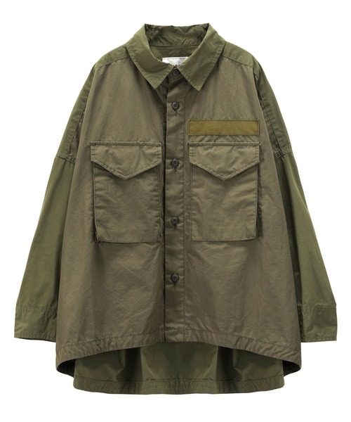 ZUCCa(ズッカ)の「ミリタリー/シャツジャケット(ミリタリージャケット・レディース・カーキ/ブラック・M size)」の12枚目の写真