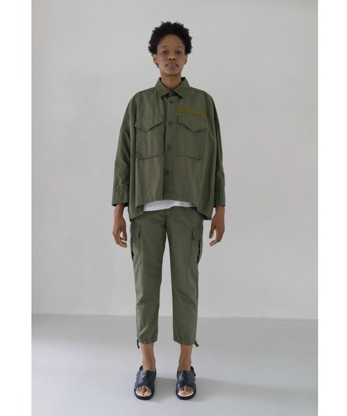 ZUCCa(ズッカ)の「ミリタリー/シャツジャケット(ミリタリージャケット・レディース・カーキ/ブラック・M size)」の11枚目の写真