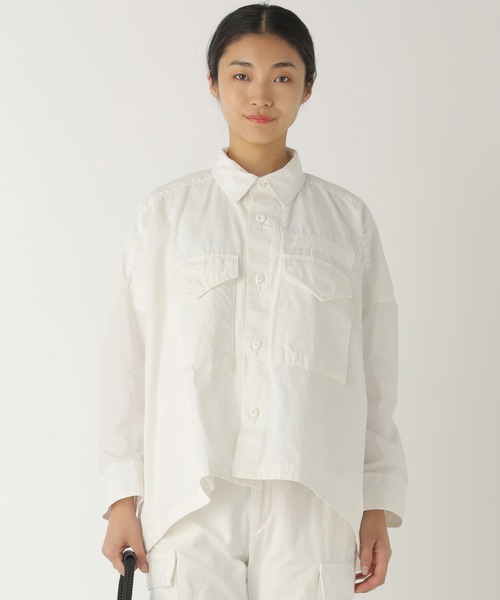 ZUCCa(ズッカ)の「ミリタリー/シャツジャケット(ミリタリージャケット・レディース・カーキ/ブラック・M size)」の13枚目の写真