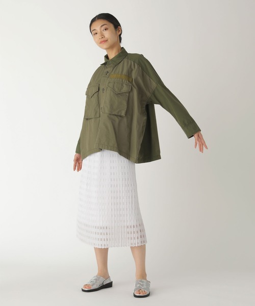 ZUCCa(ズッカ)の「ミリタリー/シャツジャケット(ミリタリージャケット・レディース・カーキ/ブラック・M size)」の21枚目の写真