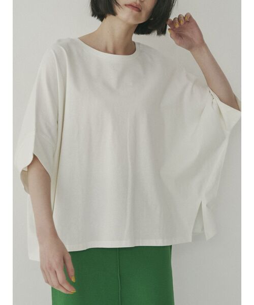 COTORICA(コトリカ)の「ドルマントップス【COTTON100%】(Tシャツ/カットソー・レディース・オフホワイト/ブラック/モカ・FREE)」の7枚目の写真