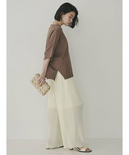 COTORICA(コトリカ)の「ドルマントップス【COTTON100%】(Tシャツ/カットソー・レディース・オフホワイト/ブラック/モカ・FREE)」の19枚目の写真