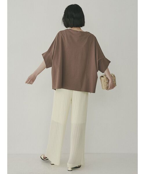 COTORICA(コトリカ)の「ドルマントップス【COTTON100%】(Tシャツ/カットソー・レディース・オフホワイト/ブラック/モカ・FREE)」の17枚目の写真