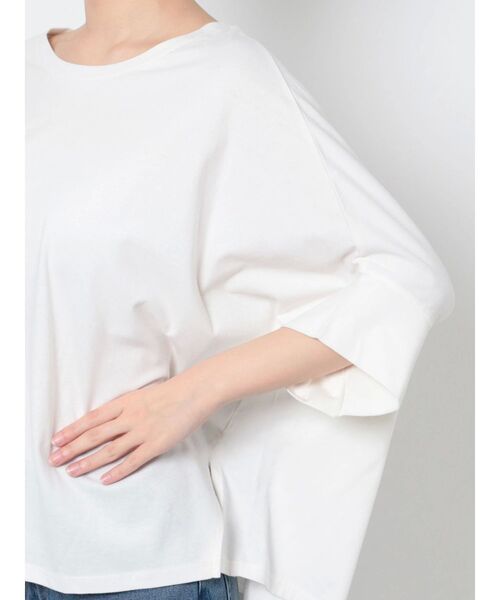 COTORICA(コトリカ)の「ドルマントップス【COTTON100%】(Tシャツ/カットソー・レディース・オフホワイト/ブラック/モカ・FREE)」の18枚目の写真