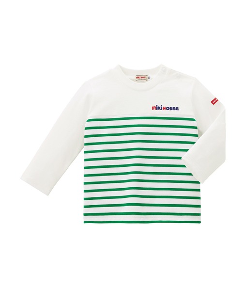 【セール】長袖ボーダーＴシャツ（Tシャツ/カットソー）｜MIKI HOUSE（ミキハウス）
