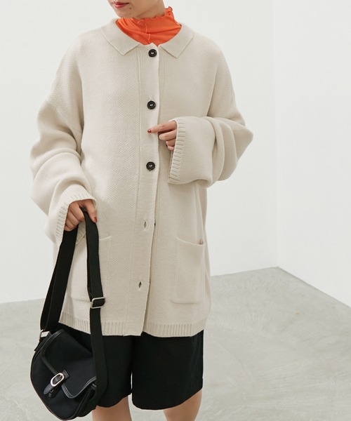 forksy.（フォルクシー）の「【forksy.】アソート柄襟付きオーバー