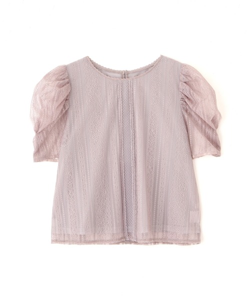 PROPORTION BODY DRESSING(プロポーションボディドレッシング)の「パフスリーブレースブラウス / 1212110408(シャツ/ブラウス・レディース・ブルー/グレー/ブラック・MEDIUM/SMALL)」の6枚目の写真