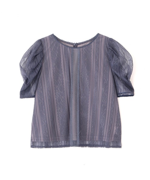PROPORTION BODY DRESSING(プロポーションボディドレッシング)の「パフスリーブレースブラウス / 1212110408(シャツ/ブラウス・レディース・ブルー/グレー/ブラック・MEDIUM/SMALL)」の8枚目の写真