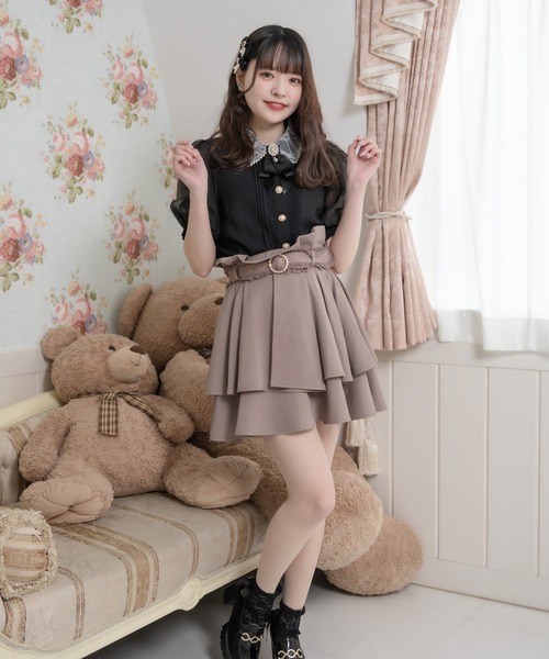ROJITA(ロジータ)の「ボリュームスリーブビジュ釦ブラウス(シャツ/ブラウス・レディース・ブラック/ピンク/ホワイト・FREE)」の10枚目の写真