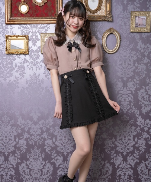 ROJITA(ロジータ)の「ボリュームスリーブビジュ釦ブラウス(シャツ/ブラウス・レディース・ブラック/ピンク/ホワイト・FREE)」の20枚目の写真