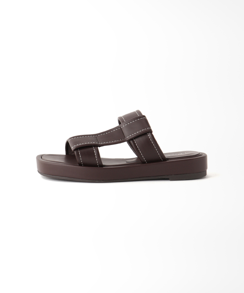 LE TALON(ルタロン)の「3cmTストラッププラットサンダル(サンダル・レディース・ブラウン/グレー/ピンク・MEDIUM/LARGE/SMALL/X-LARGE)」の7枚目の写真