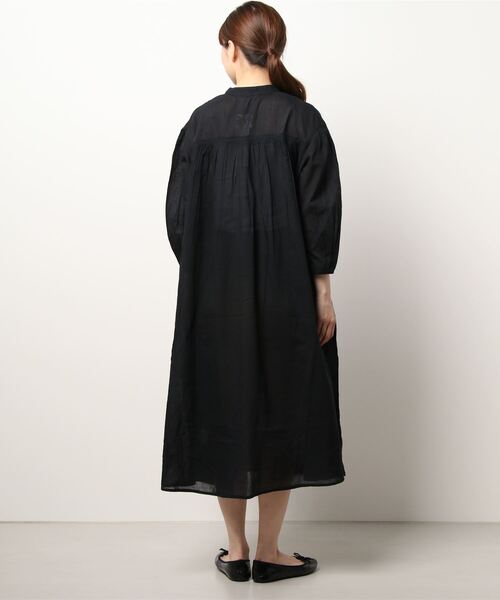 Lugnoncure（ルノンキュール）の「刺繍前開きワンピース（ワンピース・レディース・オフホワイト/グリーン/ブラック・ﾌﾘ-）」の4枚目の写真