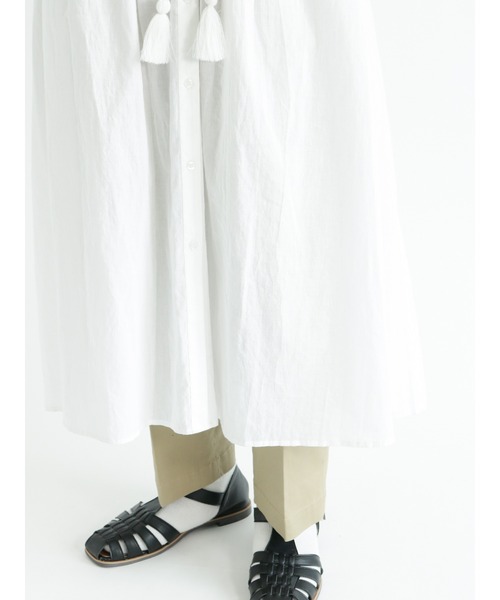 Lugnoncure（ルノンキュール）の「刺繍前開きワンピース（ワンピース・レディース・オフホワイト/グリーン/ブラック・ﾌﾘ-）」の11枚目の写真