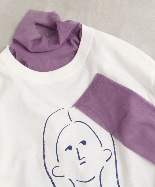 I am I in fact...（アイアムアイインファクト）の「パワーネットチュールインナー（Tシャツ/カットソー・レディース・ホワイト/ブラック/パープル/サックスブルー/ピンク・FREE）」の4枚目の写真