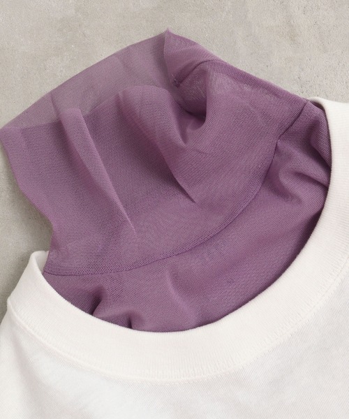 I am I in fact...（アイアムアイインファクト）の「パワーネットチュールインナー（Tシャツ/カットソー・レディース・ホワイト/ブラック/パープル/サックスブルー/ピンク・FREE）」の10枚目の写真