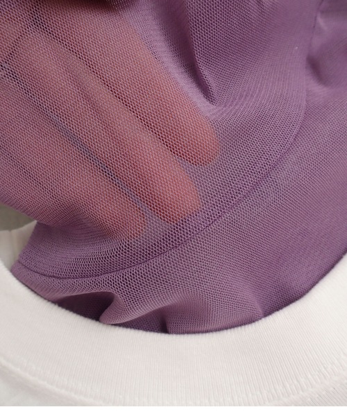 I am I in fact...（アイアムアイインファクト）の「パワーネットチュールインナー（Tシャツ/カットソー・レディース・ホワイト/ブラック/パープル/サックスブルー/ピンク・FREE）」の22枚目の写真