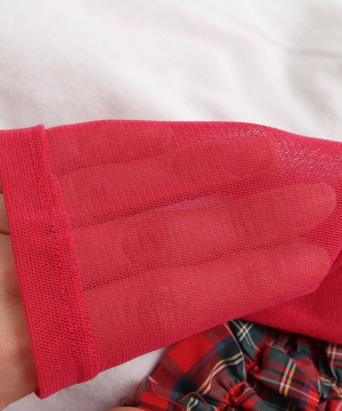 I am I in fact...（アイアムアイインファクト）の「パワーネットチュールインナー（Tシャツ/カットソー・レディース・ホワイト/ブラック/パープル/サックスブルー/ピンク・FREE）」の6枚目の写真