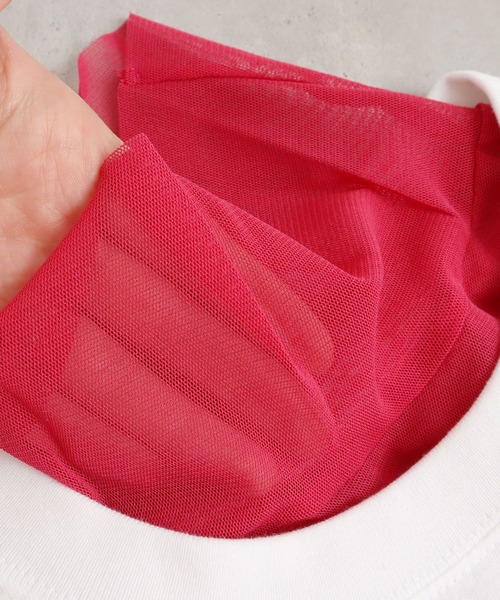 I am I in fact...（アイアムアイインファクト）の「パワーネットチュールインナー（Tシャツ/カットソー・レディース・ホワイト/ブラック/パープル/サックスブルー/ピンク・FREE）」の8枚目の写真