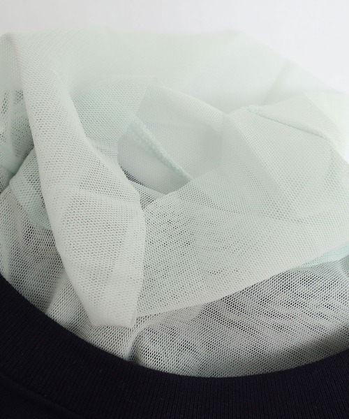 I am I in fact...（アイアムアイインファクト）の「パワーネットチュールインナー（Tシャツ/カットソー・レディース・ホワイト/ブラック/パープル/サックスブルー/ピンク・FREE）」の18枚目の写真