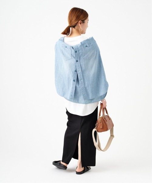 JOURNAL STANDARD(ジャーナルスタンダード)の「■《追加3》ラウンドヘムロゴTシャツ(Tシャツ/カットソー・レディース・ホワイト/ブラック/グリーン・FREE)」の8枚目の写真