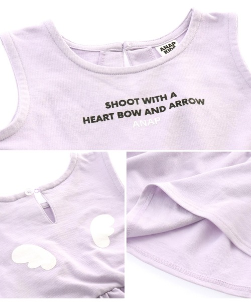 ANAP kids(アナップキッズ)の「タンクセット+ショートパンツセット(タンクトップ・キッズ・ミント/サックスブルー/ラベンダー・110cm/120cm/130cm)」の13枚目の写真