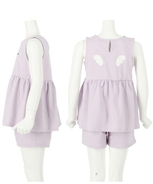 ANAP kids(アナップキッズ)の「タンクセット+ショートパンツセット(タンクトップ・キッズ・ミント/サックスブルー/ラベンダー・110cm/120cm/130cm)」の9枚目の写真