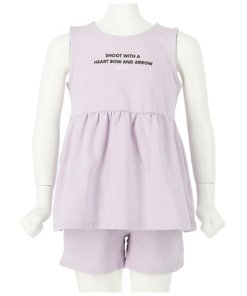 ANAP kids(アナップキッズ)の「タンクセット+ショートパンツセット(タンクトップ・キッズ・ミント/サックスブルー/ラベンダー・110cm/120cm/130cm)」の14枚目の写真