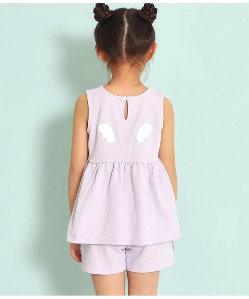 ANAP kids(アナップキッズ)の「タンクセット+ショートパンツセット(タンクトップ・キッズ・ミント/サックスブルー/ラベンダー・110cm/120cm/130cm)」の7枚目の写真