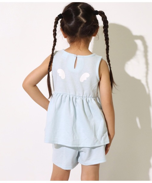 ANAP kids(アナップキッズ)の「タンクセット+ショートパンツセット(タンクトップ・キッズ・ミント/サックスブルー/ラベンダー・110cm/120cm/130cm)」の17枚目の写真