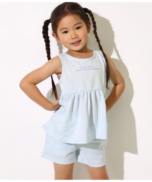 ANAP kids(アナップキッズ)の「タンクセット+ショートパンツセット(タンクトップ・キッズ・ミント/サックスブルー/ラベンダー・110cm/120cm/130cm)」の16枚目の写真