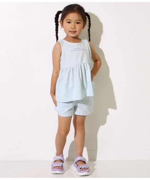 ANAP kids(アナップキッズ)の「タンクセット+ショートパンツセット(タンクトップ・キッズ・ミント/サックスブルー/ラベンダー・110cm/120cm/130cm)」の18枚目の写真
