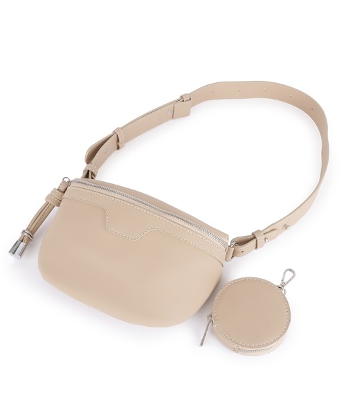 Lace Ladies（レースレディース）の「PUレザーボディバッグ（ボディバッグ/ウエストポーチ・レディース・ブラック/ベージュ・FREE）」の20枚目の写真