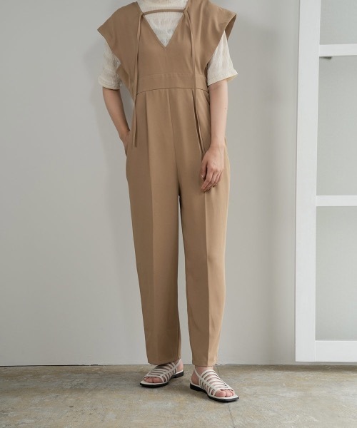 lawgy(ラウジー)の「bowtie arrange all in one(つなぎ/オールインワン・レディース・ブラック/キャメル・FREE)」の19枚目の写真