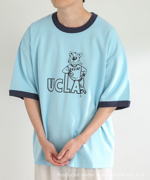 SENSE OF PLACE by URBAN RESEARCH（センスオブプレイスバイアーバンリサーチ）の「『別注』『ユニセックス』UCLA×SENSEOFPLACE　カレッジリンガーTシャツ（Tシャツ/カットソー・メンズ・ライトブルー/グリーン/ホワイト・MEDIUM/LARGE）」の14枚目の写真