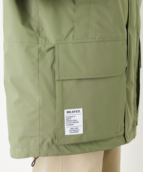 MILKFED.（ミルクフェド）の「HOODED PUFFER JACKET（ブルゾン・レディース・レッド/ブラック/オフホワイト/オリーブ・S/M）」の17枚目の写真