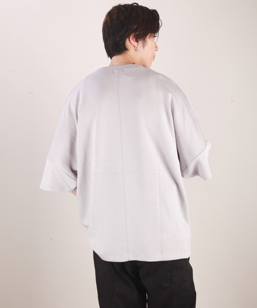 WESTSEA(ウエストシー)の「接触冷感 シルキー クールポンチビッグドルマンスリーブTEEシャツ(Tシャツ/カットソー・メンズ・ライトグレー/ブルー/ブラック/ホワイト/グリーン/ネイビー・M/L)」の16枚目の写真