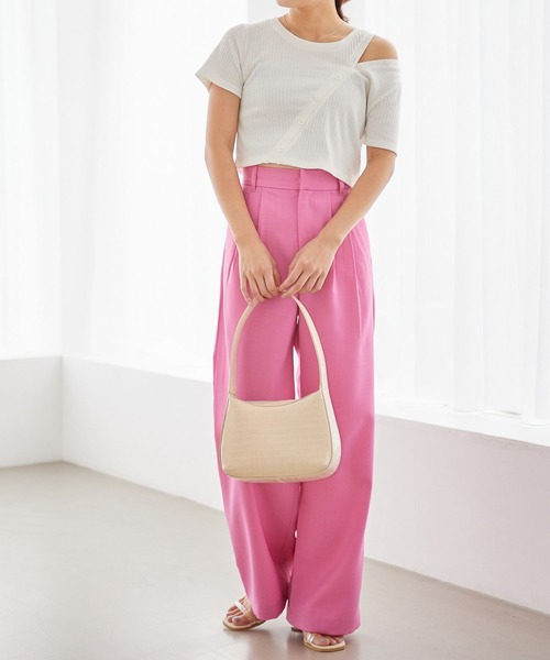 Heather(ヘザー)の「ナナメボタンManywayカットソー 345920(Tシャツ/カットソー・レディース・ブラック/オフホワイト/オレンジ・FREE)」の10枚目の写真