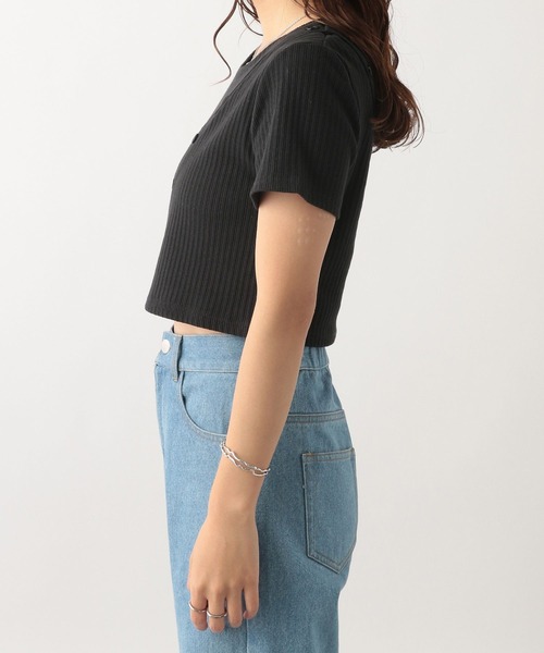 Heather(ヘザー)の「ナナメボタンManywayカットソー 345920(Tシャツ/カットソー・レディース・ブラック/オフホワイト/オレンジ・FREE)」の19枚目の写真