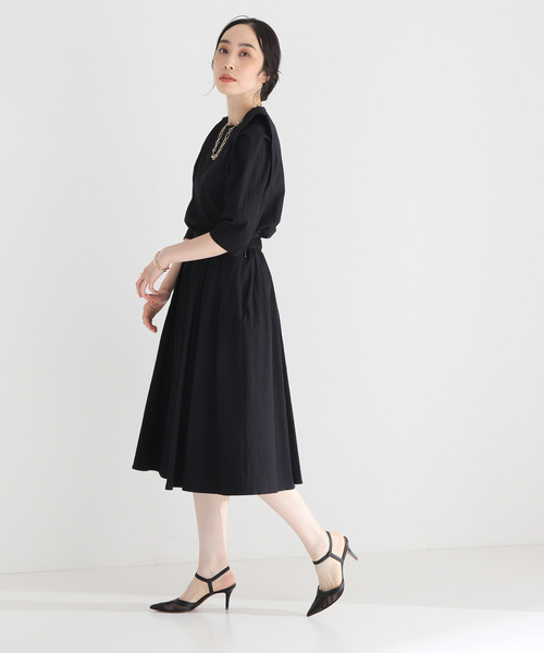 VERMEIL par iena（ヴェルメイユパーイエナ）の「リップルギャザースカート（スカート・レディース・ホワイト/ブラック・36/38）」の19枚目の写真