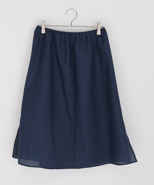 VERMEIL par iena（ヴェルメイユパーイエナ）の「リップルギャザースカート（スカート・レディース・ホワイト/ブラック・36/38）」の8枚目の写真