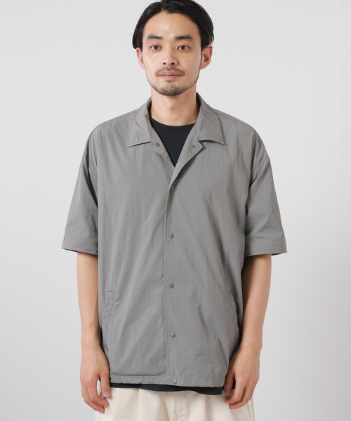 SHELTECH(シェルテック)の「【SHELTECH×R.KAMIYAMA×JS】別注 デタッチャブル 半袖 シャツ(シャツ/ブラウス・メンズ・ブラック/グレー・MEDIUM/LARGE/X-LARGE)」の9枚目の写真