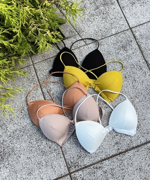 esutoreja（エストレジャ）の「リブブラトップ（チューブトップ・レディース・ホワイト/ブラック/マスタード/オレンジ/ベージュ・FREE）」の6枚目の写真