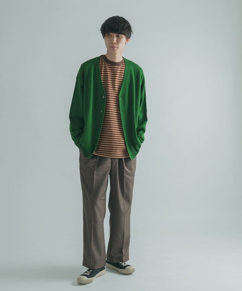 FORK&SPOON（フォークアンドスプーン）の「『ユニセックス』FORK&SPOON　ボーダーロングスリーブTシャツ（Tシャツ/カットソー・メンズ・ブラック系その他/ブラウン系その他/グリーン系その他/ピンク系その他・4/3/5）」の11枚目の写真