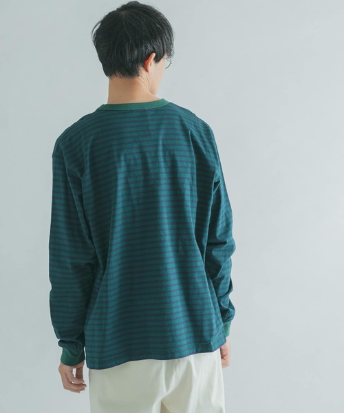 FORK&SPOON（フォークアンドスプーン）の「『ユニセックス』FORK&SPOON　ボーダーロングスリーブTシャツ（Tシャツ/カットソー・メンズ・ブラック系その他/ブラウン系その他/グリーン系その他/ピンク系その他・4/3/5）」の19枚目の写真