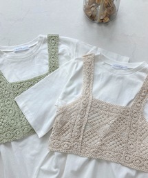 AS KNOW AS plus（アズノゥアズプラス）の「●かぎ針ビスチェとチュニック（チュニック・レディース）」